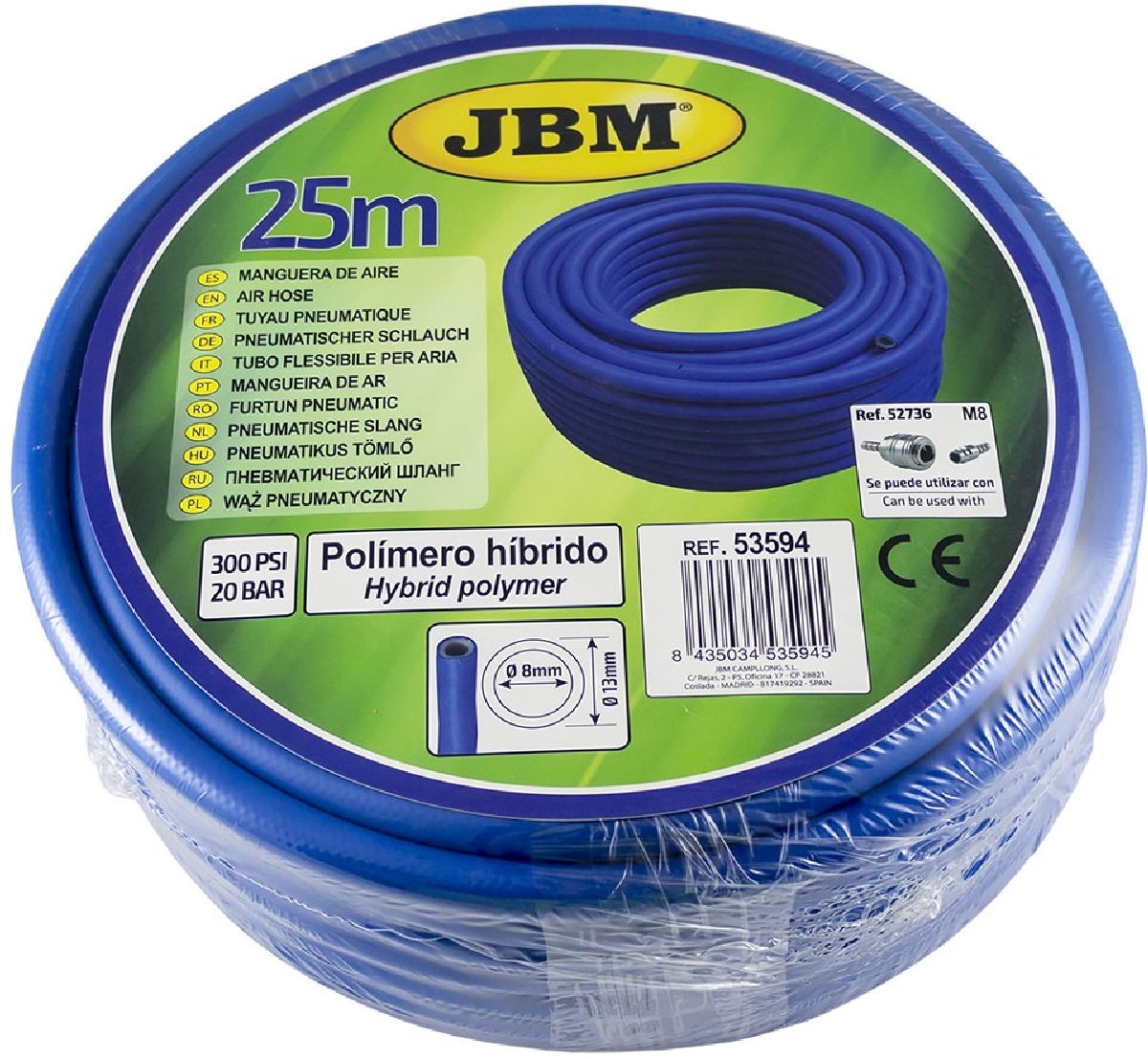 Luftschaluch 8mm 25 Meter