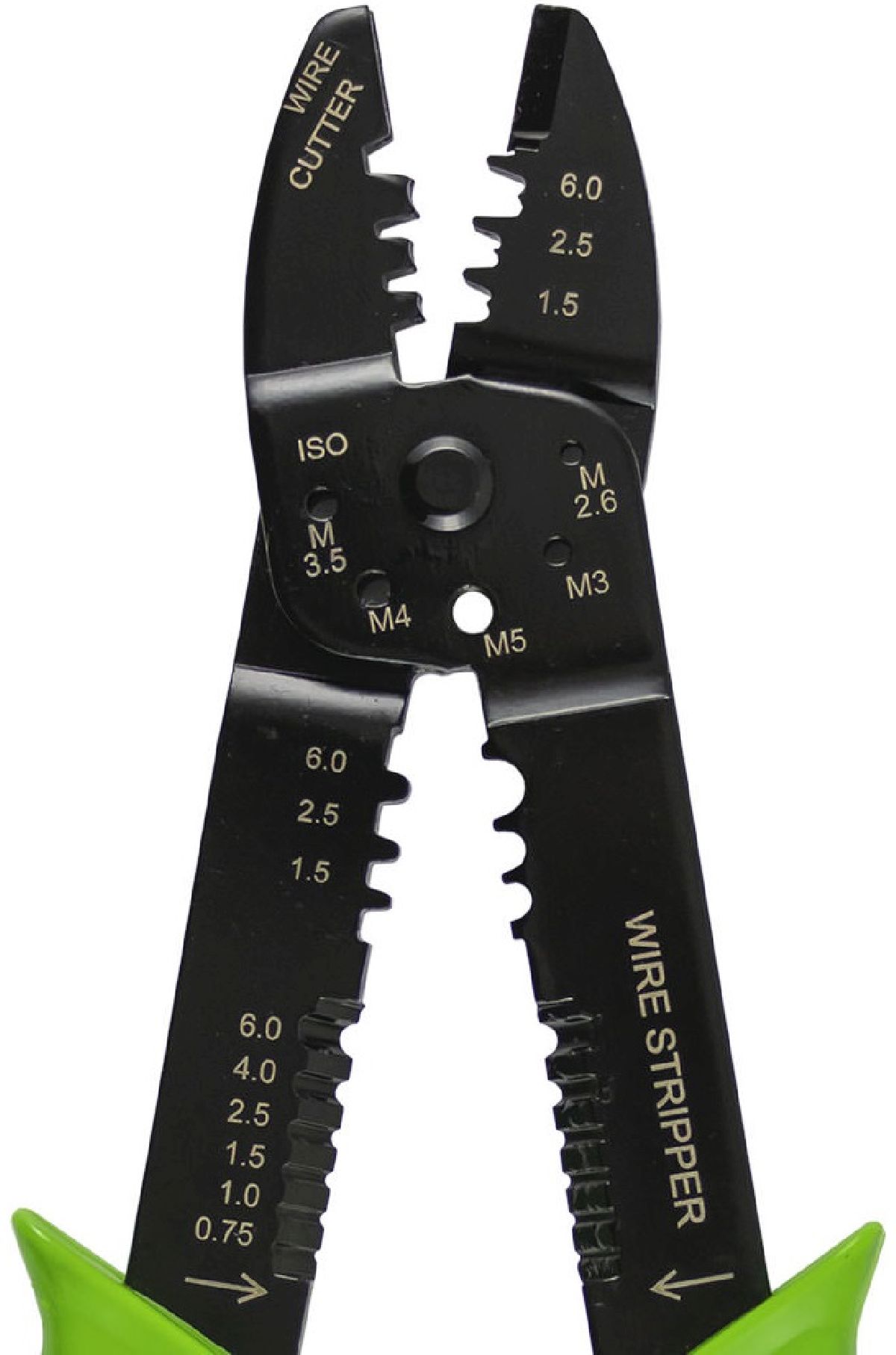 Kabelschuhzange f�r isolierte und nicht isolierte Klemmen 9