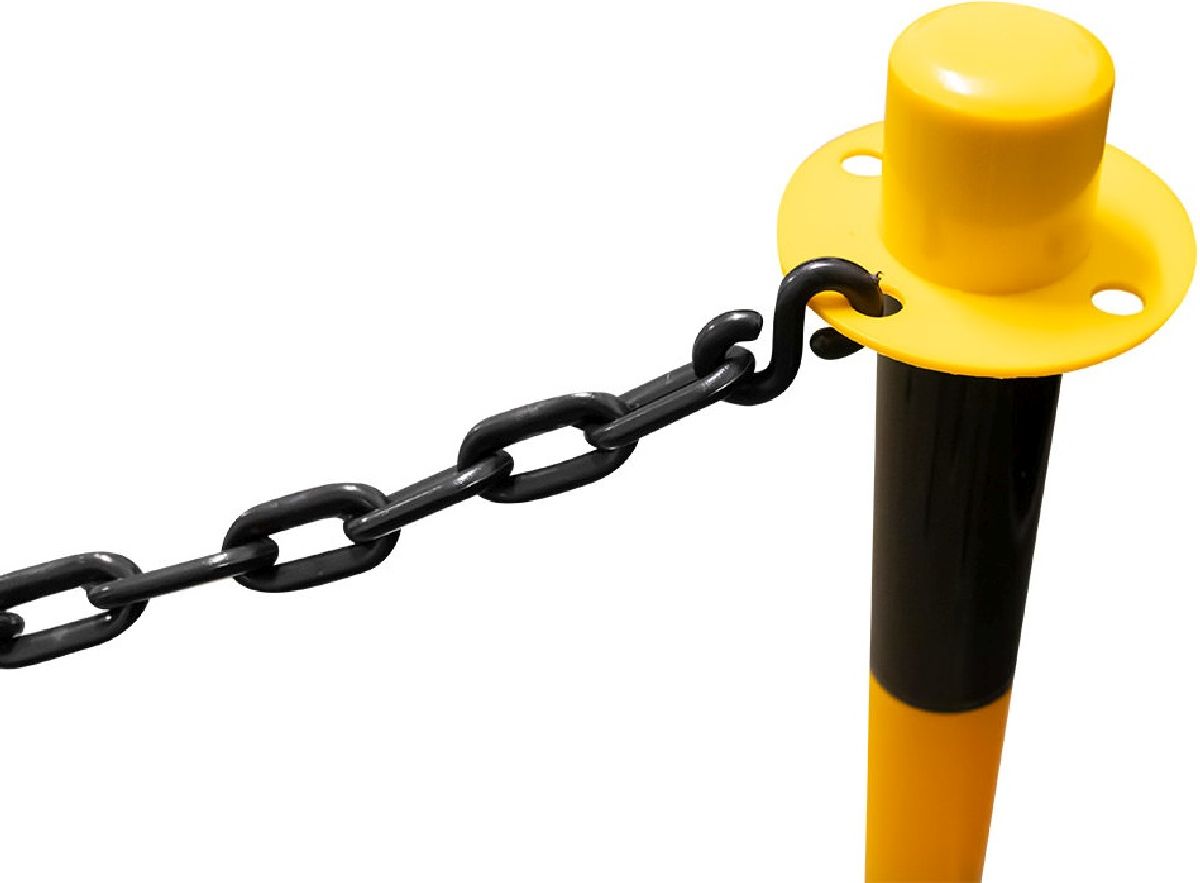 Schutzgel�nderpfosten gelb/schwarz