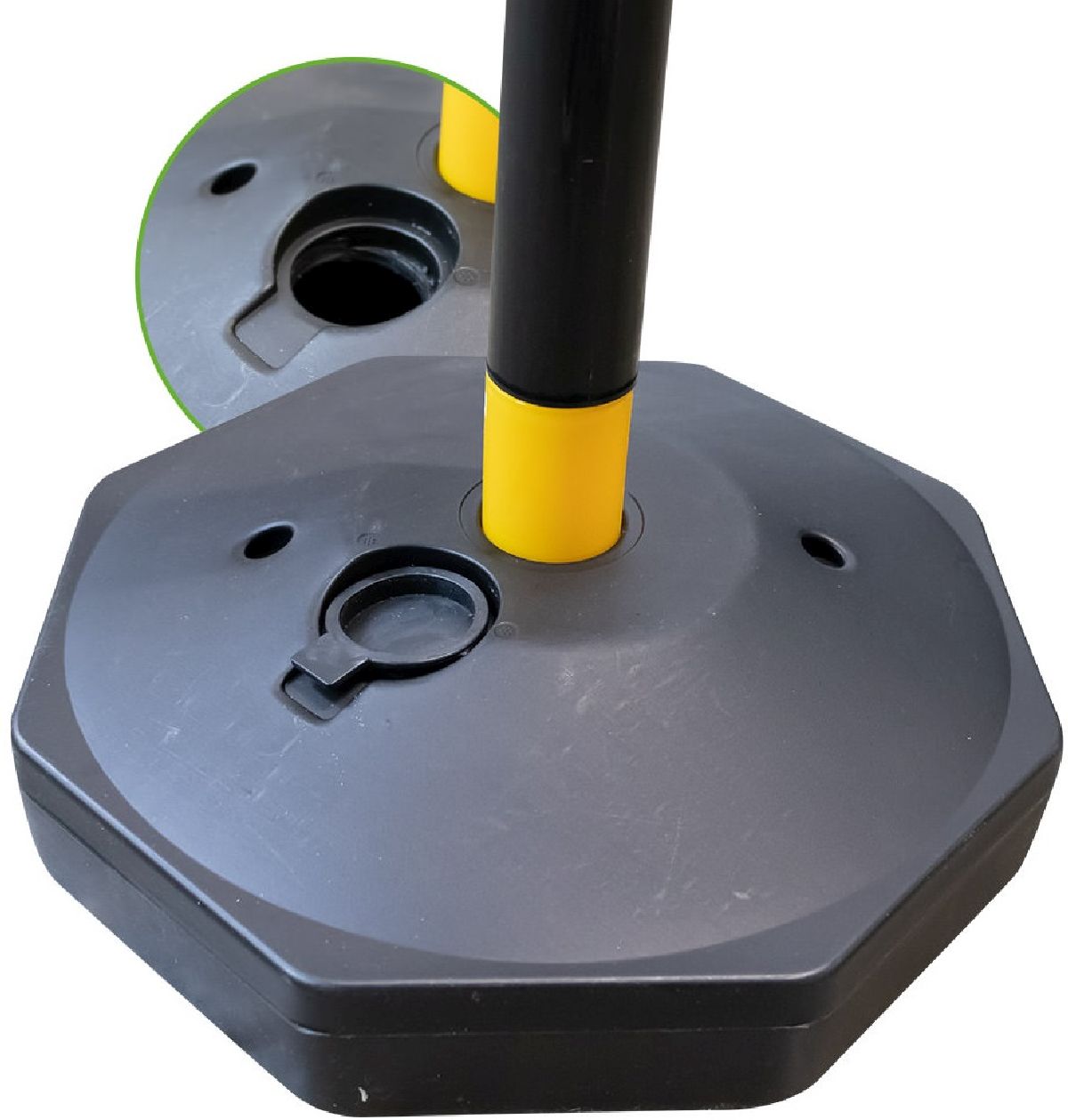 Schutzgel�nderpfosten gelb/schwarz