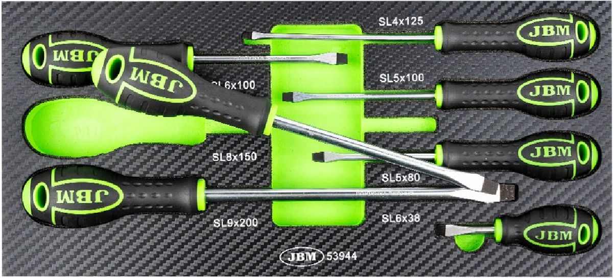 Schraubendreher-Set flach 7-teilig