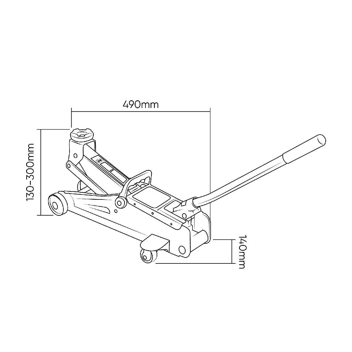 Hydraulischer Wagenheber 2 Tonnen