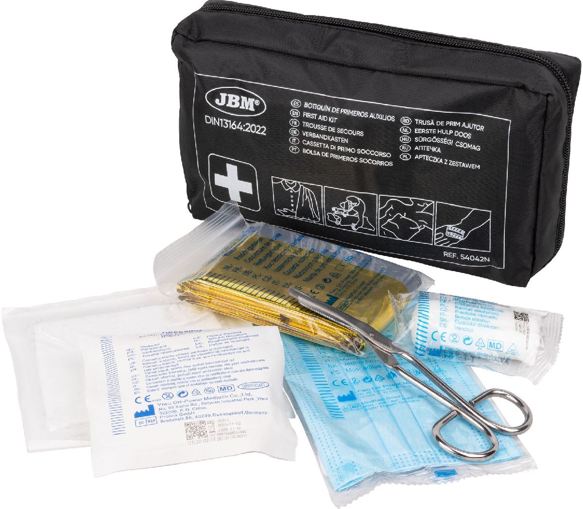 Verbandkasten schwarz DIN13164