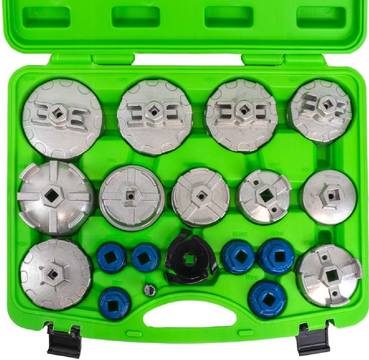 �liflterschl�ssel-Set Aluminium 19-teilig