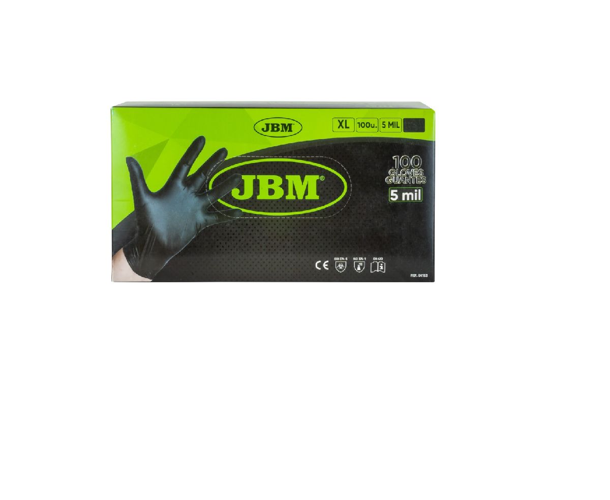 Einweg-Nitrilhandschuhe 5 Mil. schwarz/Grsse XL / VPE100