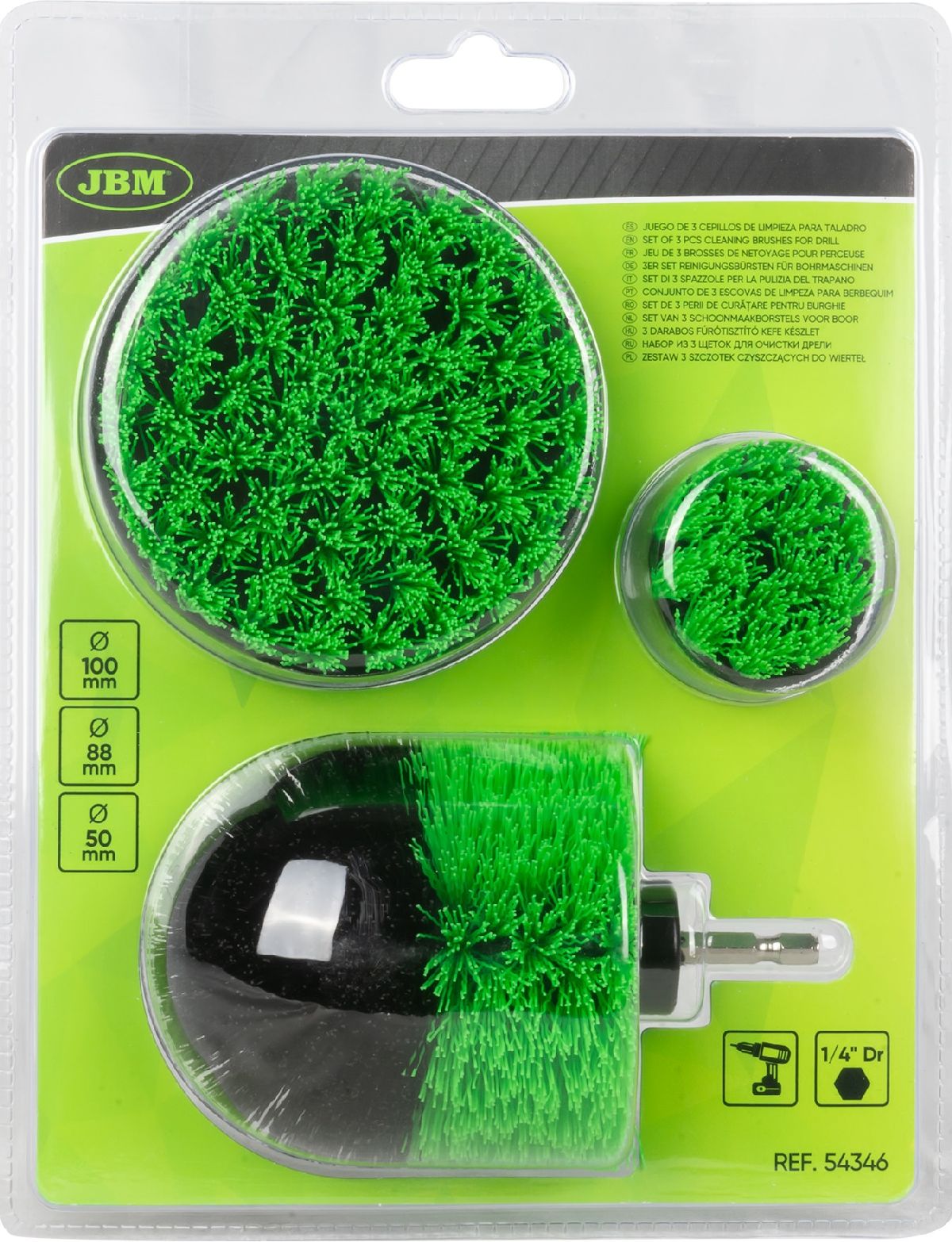 Reinigungsset f�r Bohrmaschinen 3-teilig