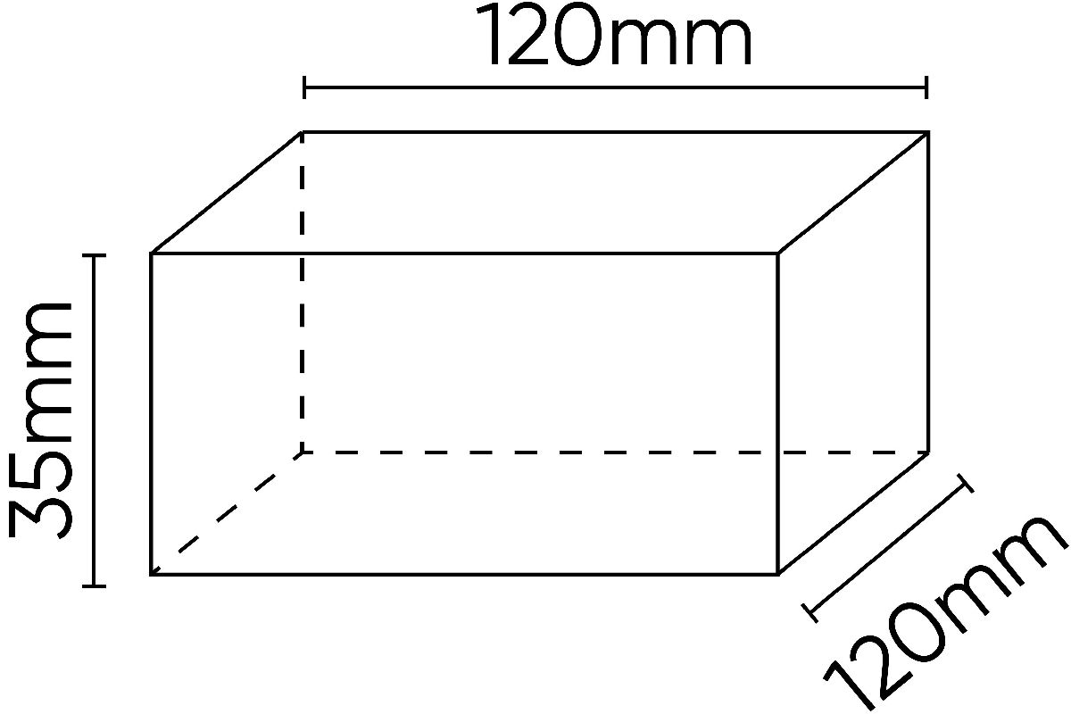 Gummiauflage Hebeb�hne 120x120x35mm