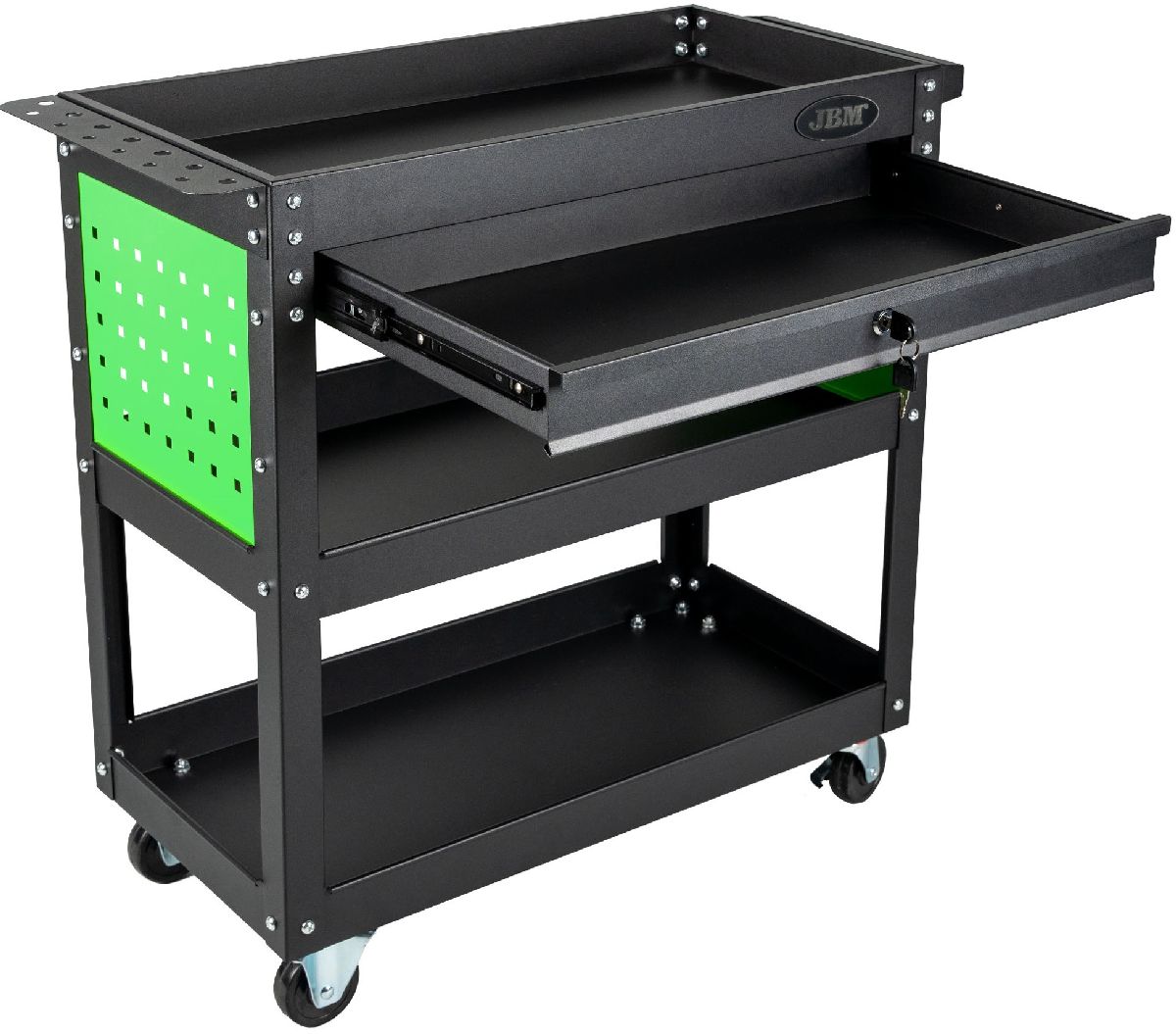 Werkzeugwagen leer 3 Ablagen, 1 Schublade