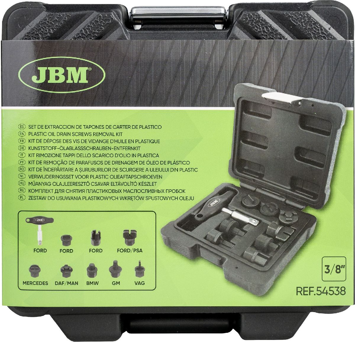 �lablassschrauben-Entfernkit 9-teilig