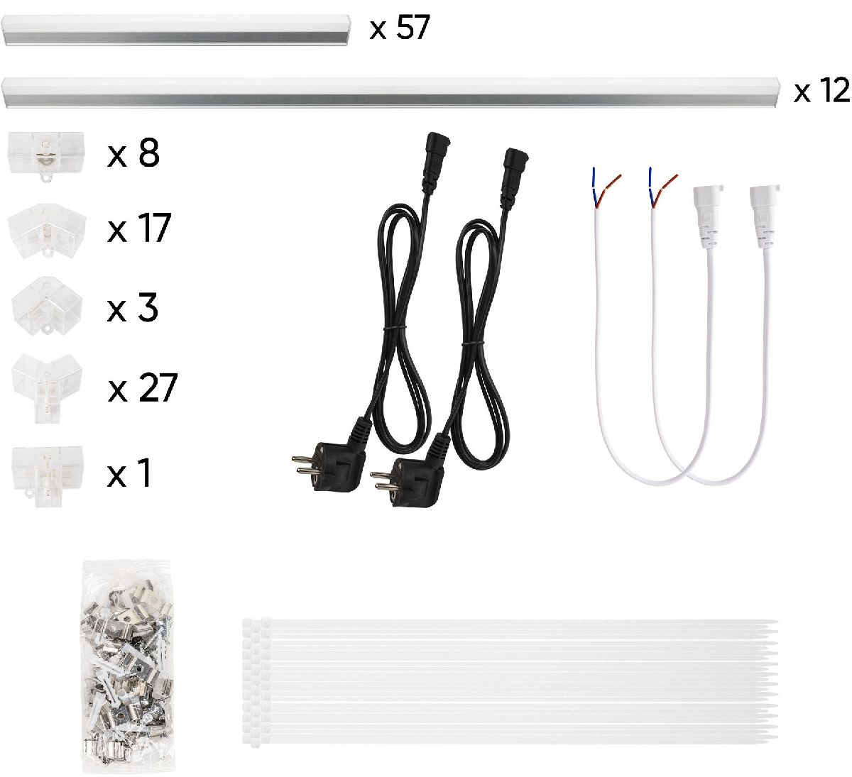 LED-Deckenleuchten sechseckig 