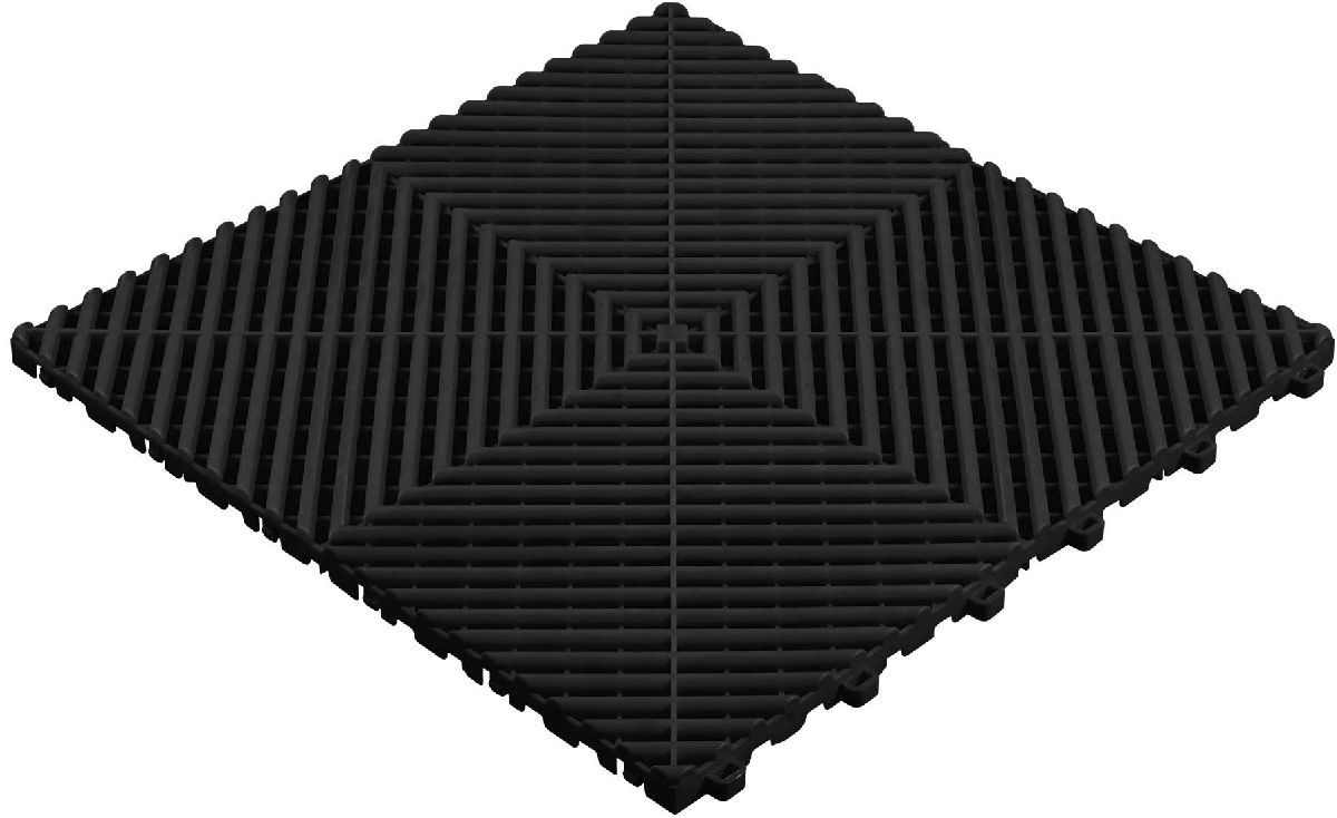 Bodenfliesse perforiert 40x40x1.8cm schwarz