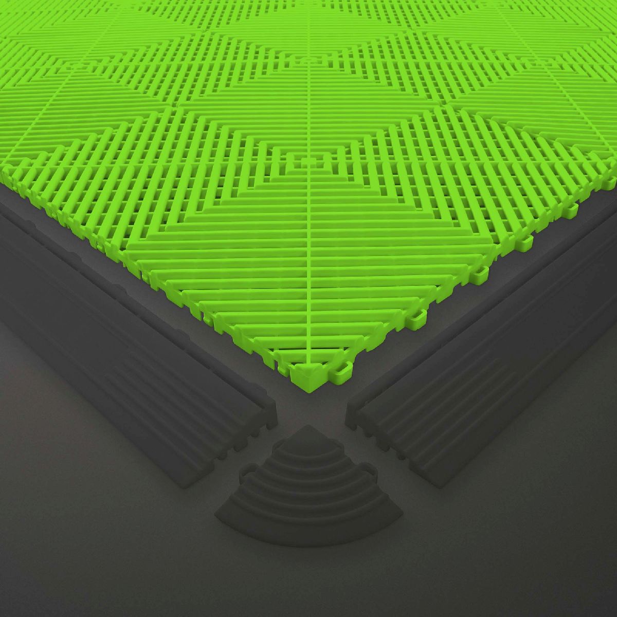 Bodenfliesse perforiert 40x40x1.8cm gr�n