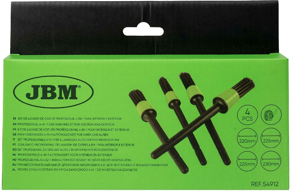 Pinselset f�r Autoreinigung innen/aussen 4-teilig