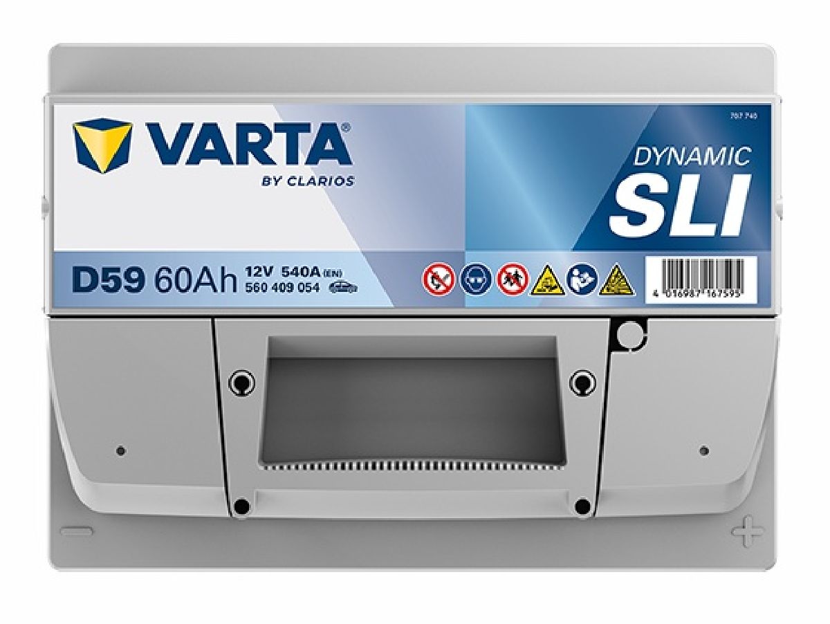 Starterbatterie 12V/60Ah/540A LxBxH 242x175x175mm/S:0