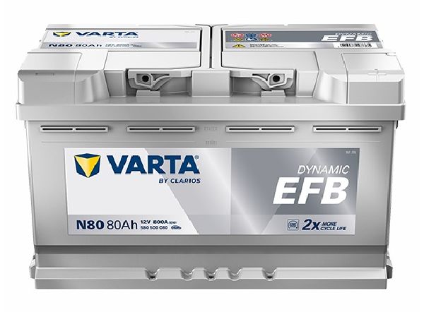 EFB-Batterie 12V/80Ah/800A LxBxH 315x175x190mm/S:0