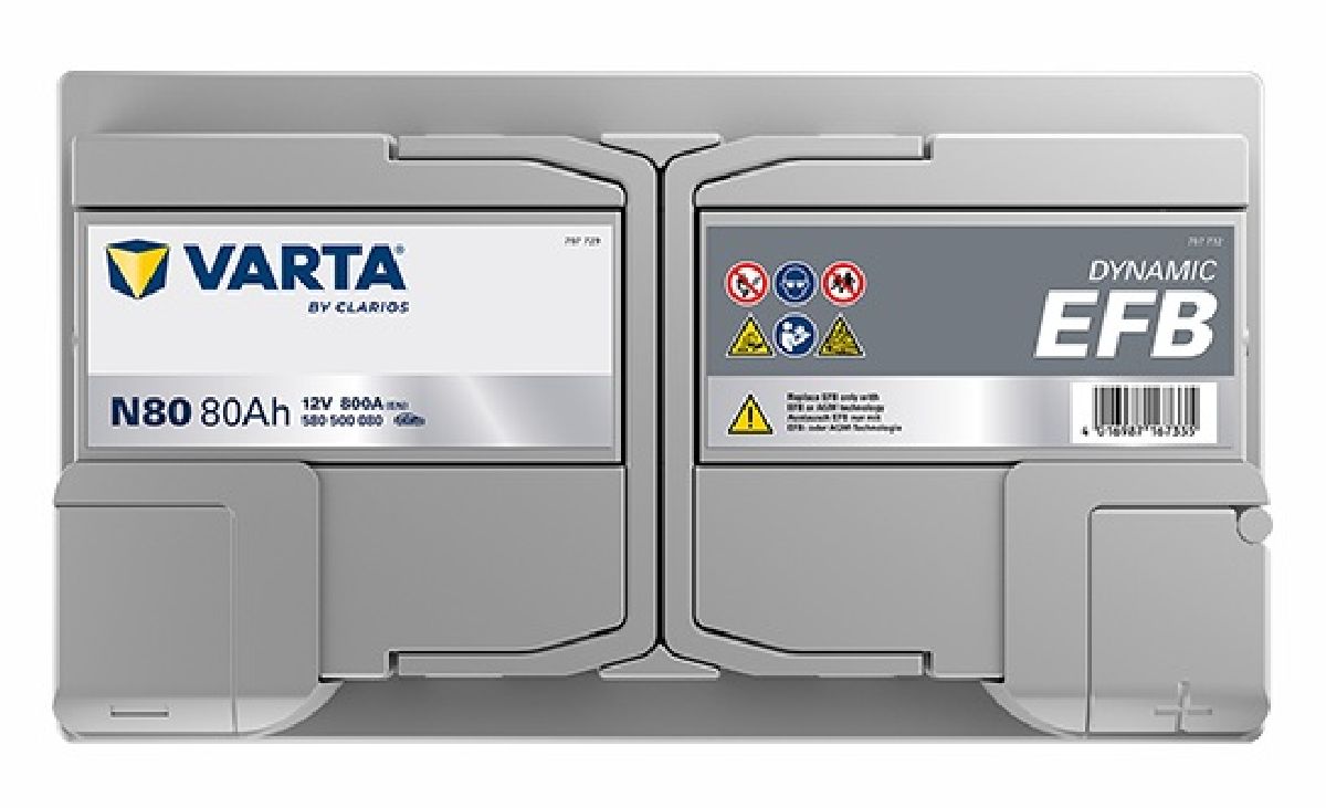 EFB-Batterie 12V/80Ah/800A LxBxH 315x175x190mm/S:0
