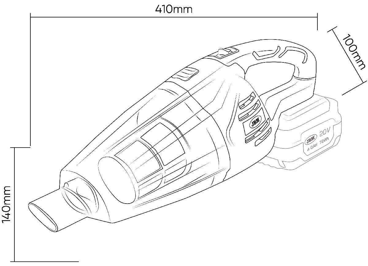 Tragbarer Staubsauger 