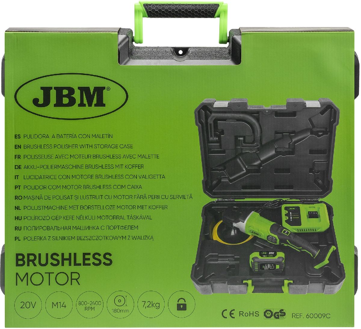 Set Akku-Poliermaschine Brushless Motor