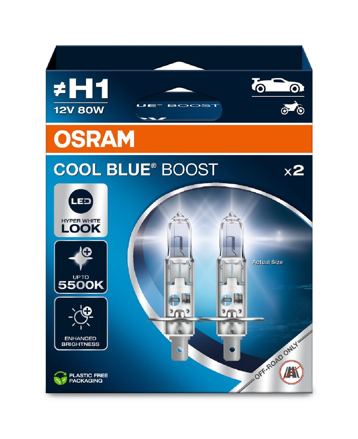 COOL BLUE BOOST H1 Duobox 12V 80W P14.5s