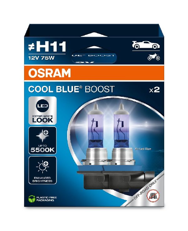 COOL BLUE BOOST Duo Box H11 12V 75W PGJ19-2