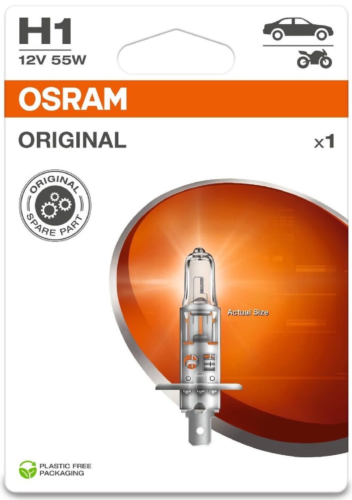 Original Gl&uuml;hlampe H1 Singleblister