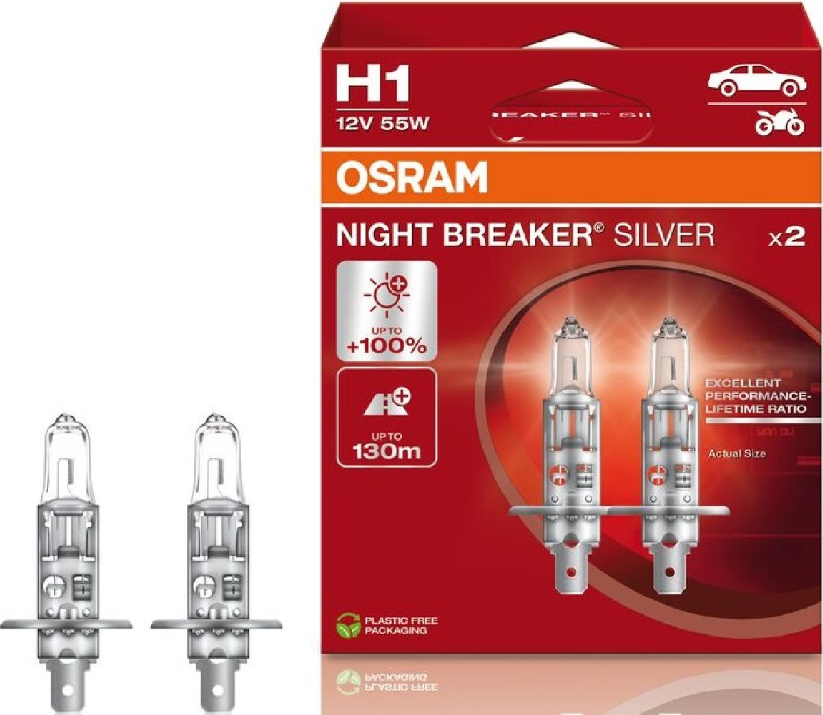 Night Breaker Silver Duobox H1/12V/55W/P14,5s