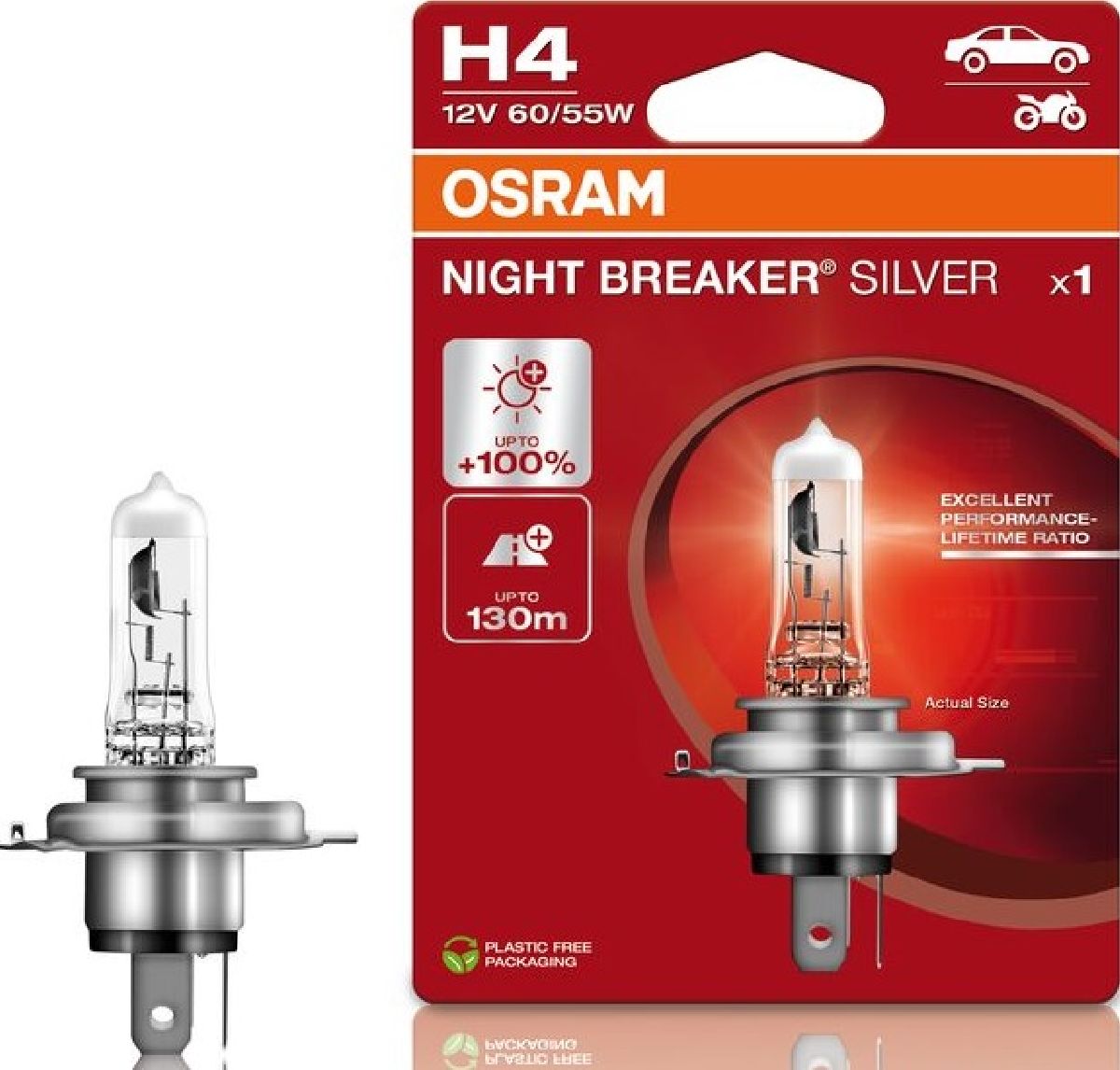 Night Breaker Silver H4 12V 60/55W P43t