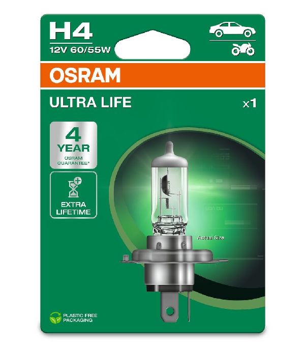 Gl�hlampe ULTRA LIFE H4 12V 60/55W P43t