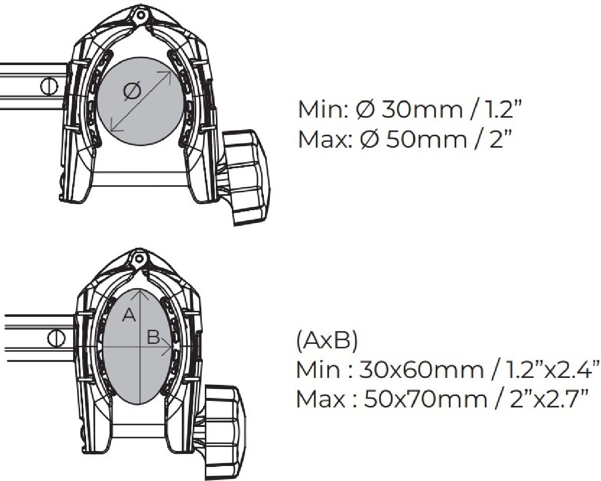 Rahmenhalter extra lang fr Fahrradtrger