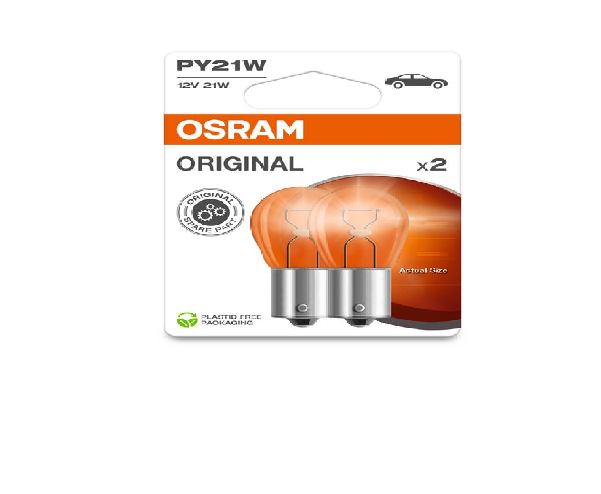 Gl&uuml;hlampe gelb Doppelblister