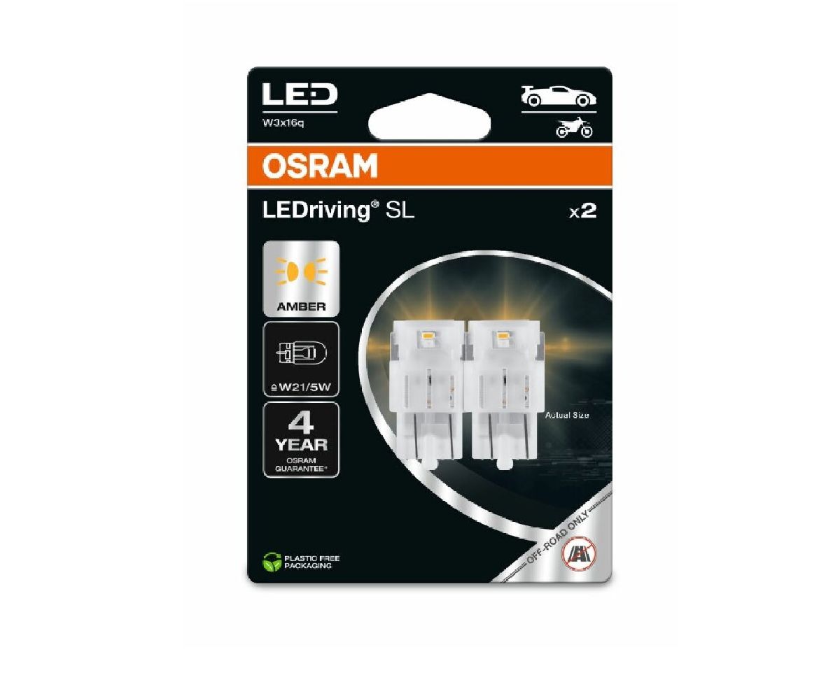 LED Retrofit Dopplelblister Amber