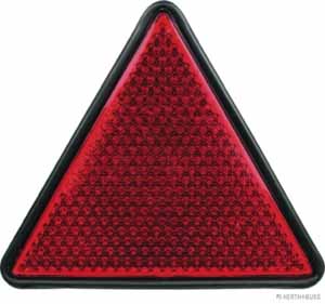 Dreieckr&uuml;ckstrahler rot