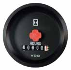 VDO SingleViu Betriebstundenzhler 8-32V/schwarz/52mm