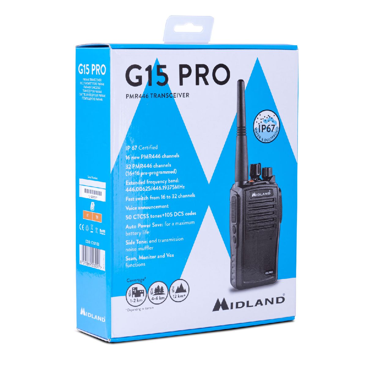 G15 PRO - PMR446 Handfunkger�t 