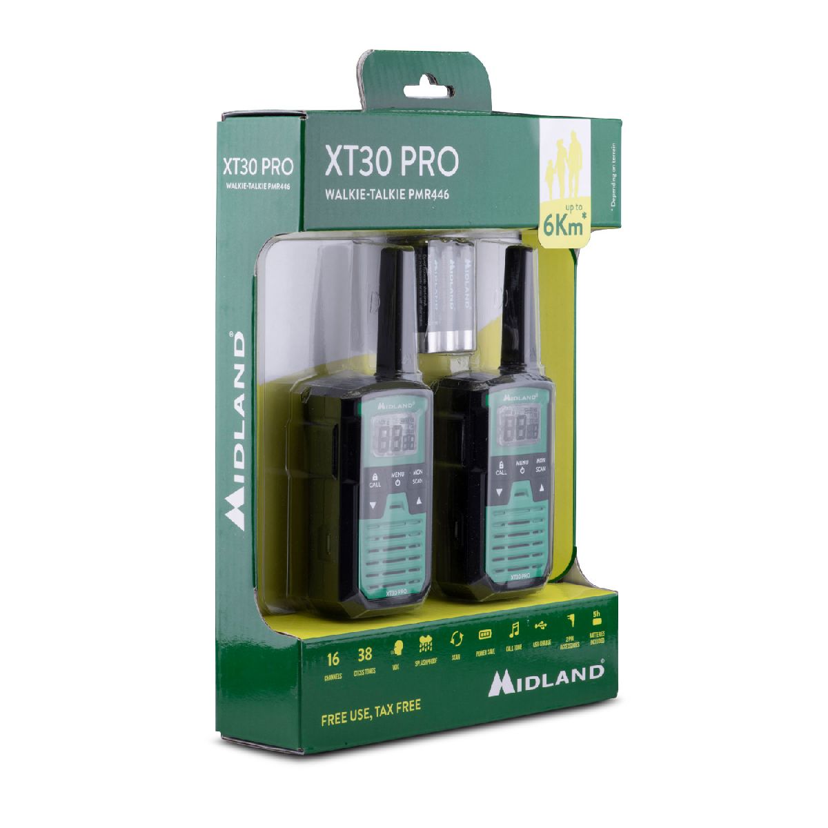 XT30 Pro PMR Handfunkgert 2er Set grn