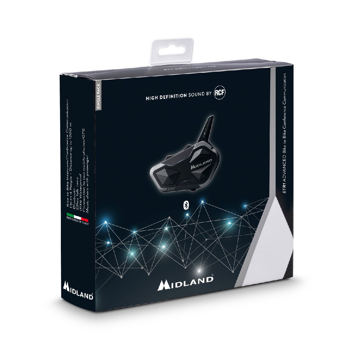 BT-Headset BTR1 Advanced single, alle Helmtypen