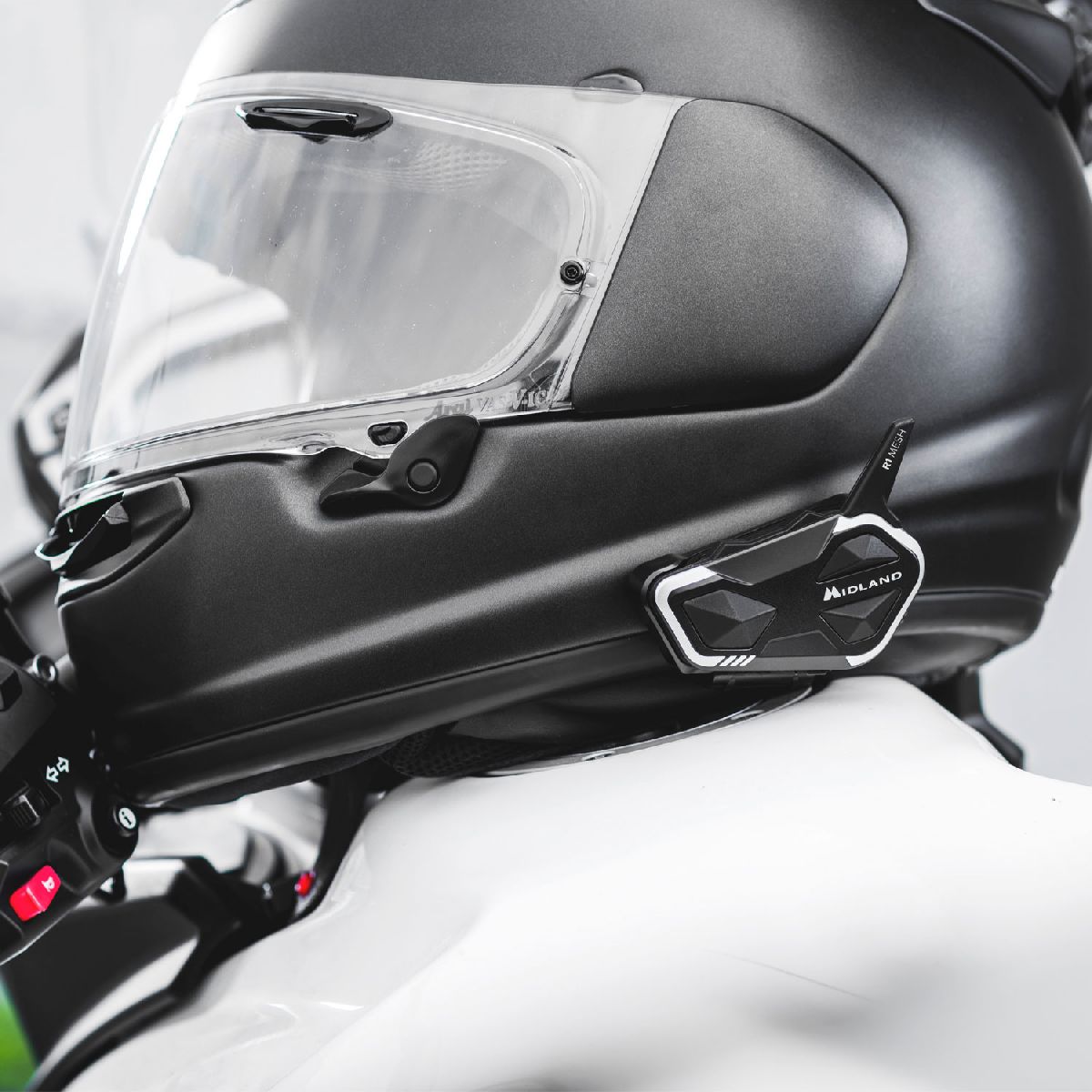 BT-Headset R1 Mesh single, alle Helmtypen