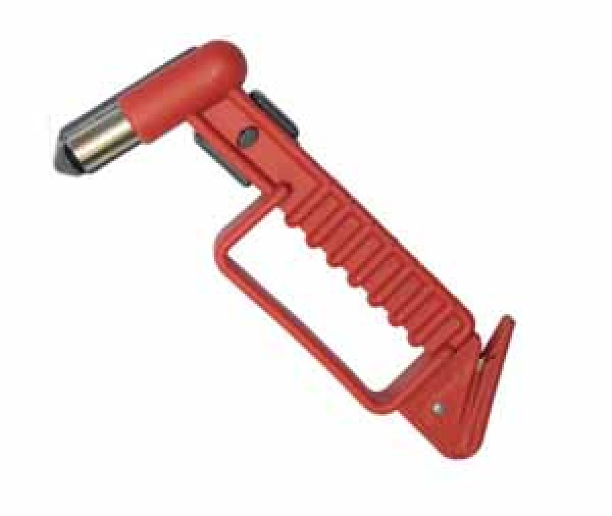 Nothammer mit Halter und Gurtmesser