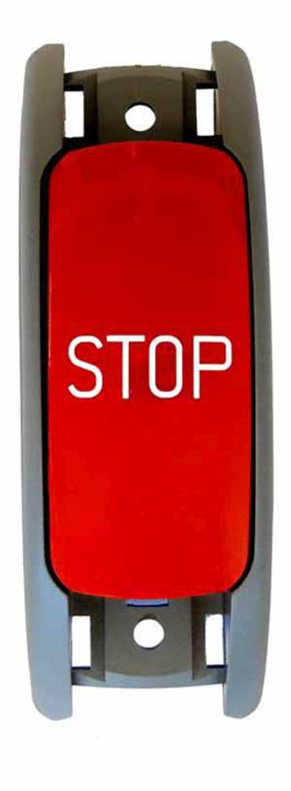 Stop-Taster f. Stangenanbau mit Blindenschrift