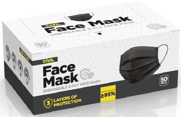 Einweg-Hygienemasken 3-lagig - 50 Stk.