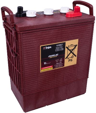 Trojan Block-Batterie 6V/258Ah-350Ah LxBxH 312x174x366mm/S:0