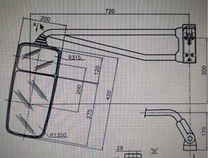 Spiegel rechts komplett ,elektrisch