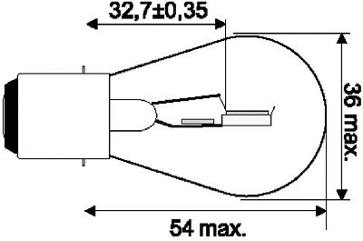Glhlampe 6V/35/35W/BA20d