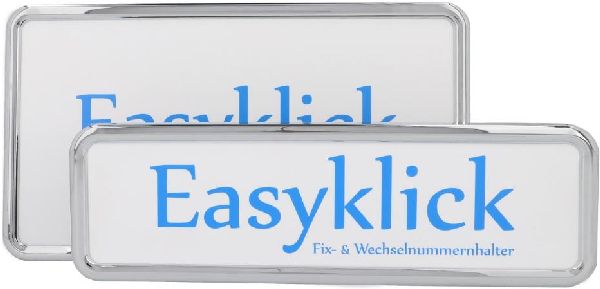 EASYKLICK Nummerrahmen Set