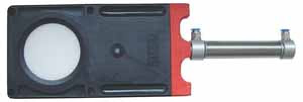 Toilettenschieber schwarz mit Zylinder 