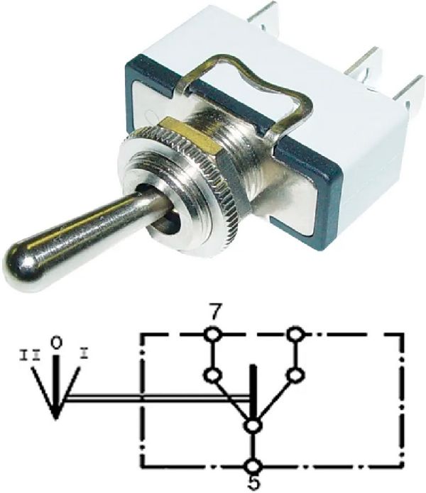 Kippschalter 1-0-2 (Blinkerschalter)