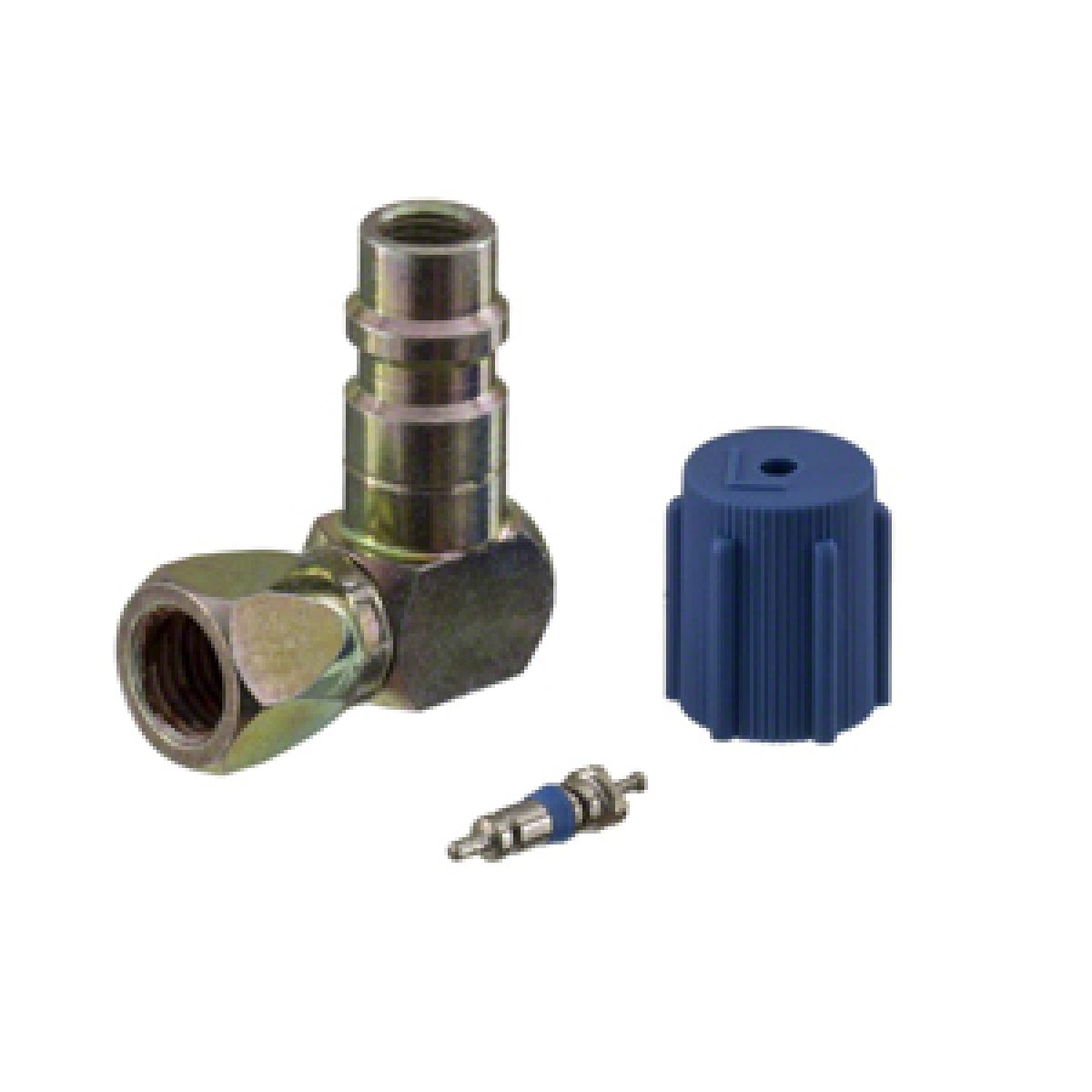 Retrofitadapter 1/4" 90� SAE R134a