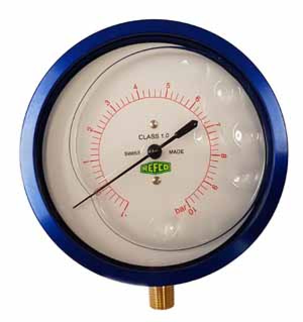 Manometer ND blau 80mm &ouml;lgef&uuml;llt