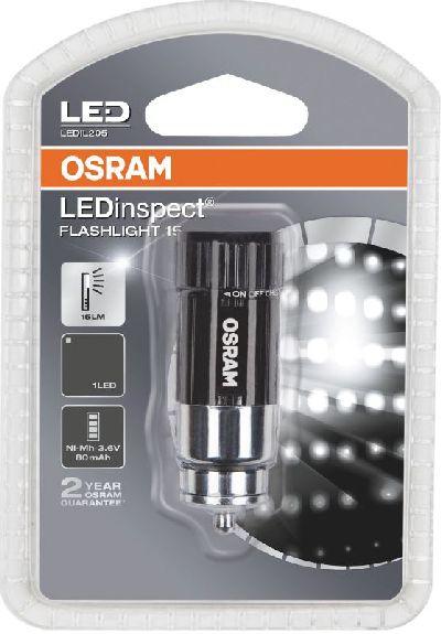 Osram LEDinspect FLASHLIGHT 15 Black 5 LED / 6500K-7500K