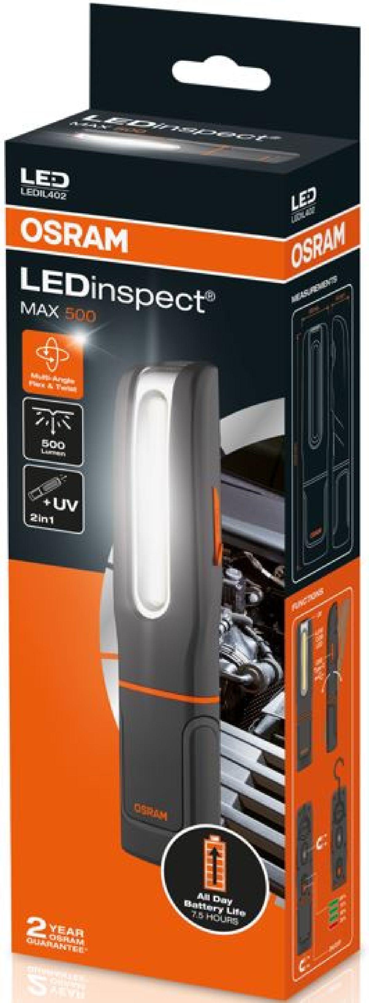 Osram LEDInspect MAX500 1+1UV LED's / 6000K